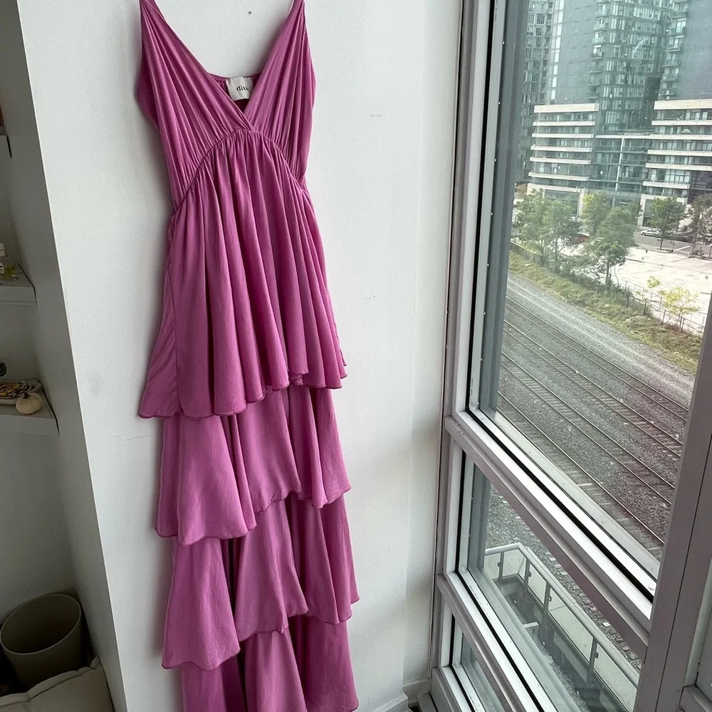 DIXIE Pink Ruffle Dress - Picture 3 of 7